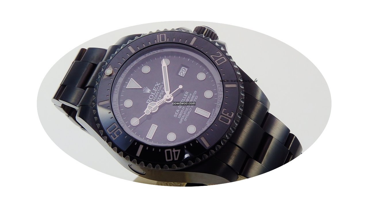 Rolex Sea - Dweller Deep Sea PVD DLC Bla...