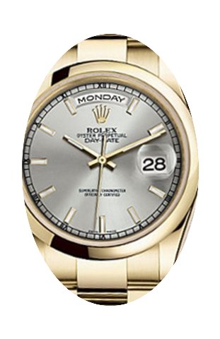Rolex Day-Date 36 118208-SLVSO Silver In...