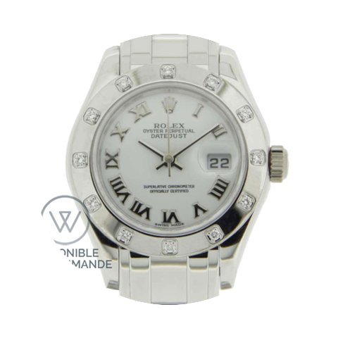 Rolex Pearlmaster 29mm White Gold 18K Ne...