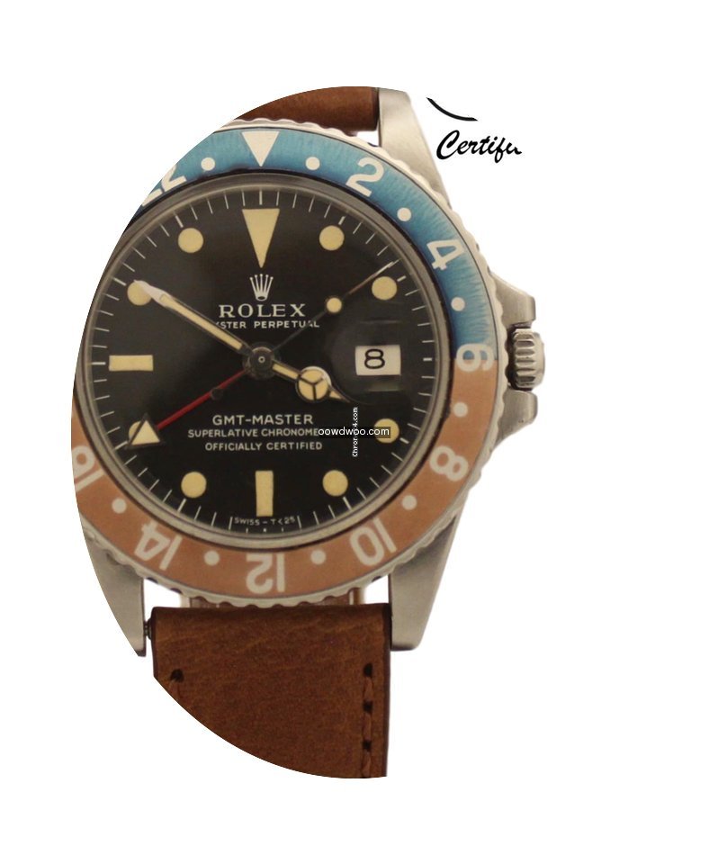 Rolex GMT Master Faded Pepsi SS Auto Mat...
