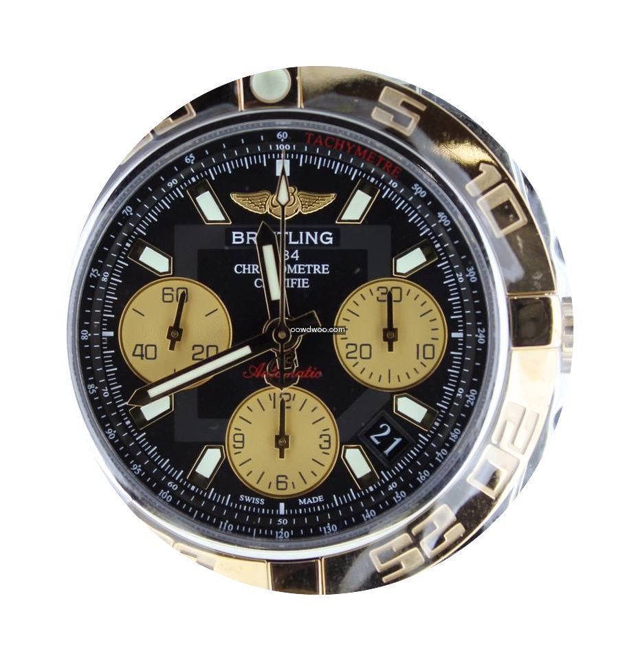 Breitling Chronomat 41MM Gold/Steel Blac...