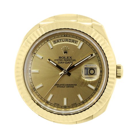 Rolex 218238 Day Date II 18k Gold Champa...