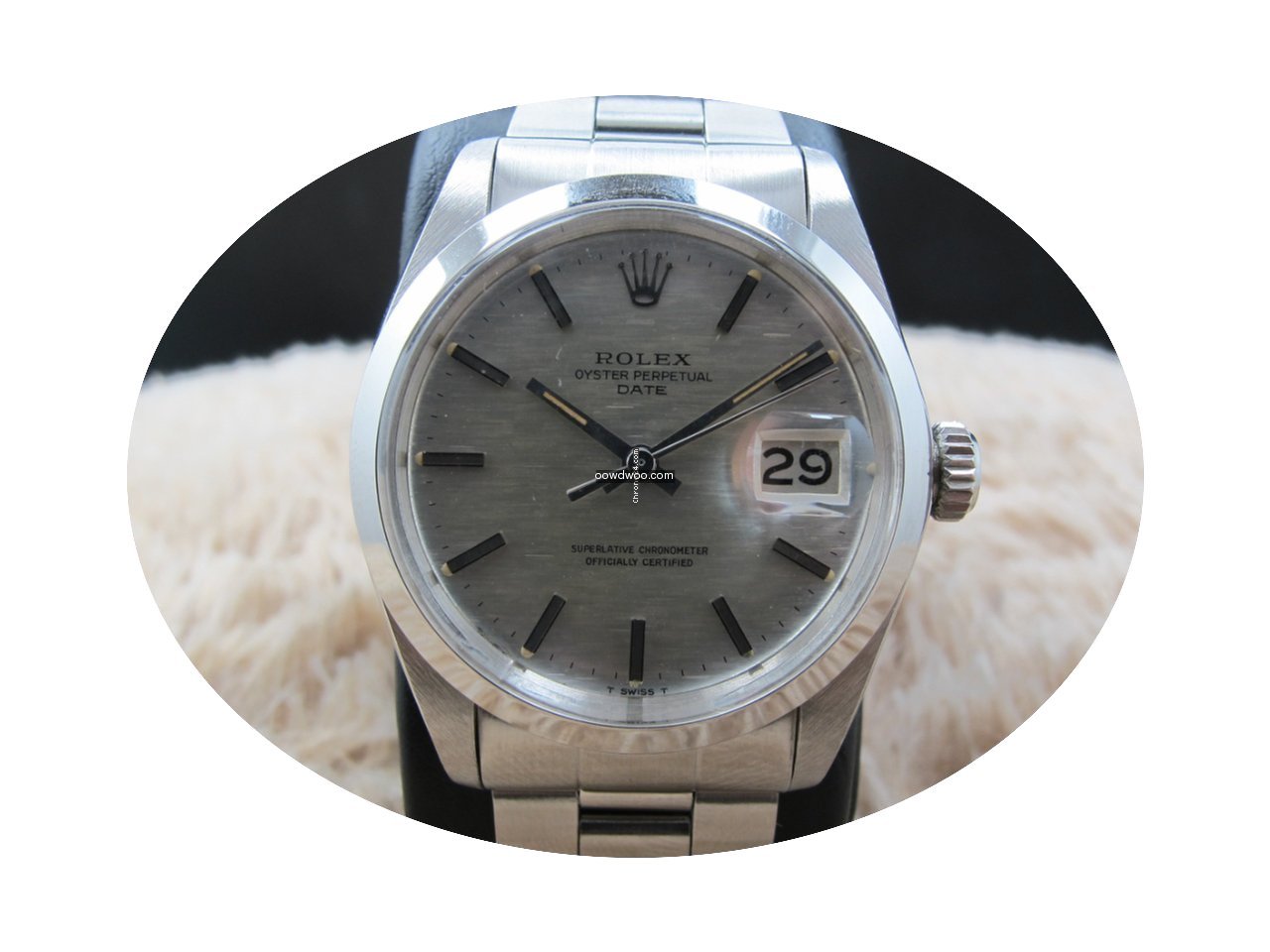 Rolex OYSTER DATE 1500 Original Silver L...