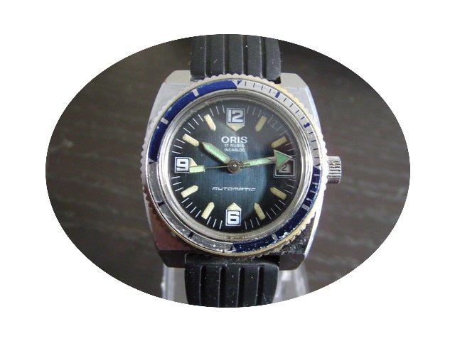 Oris Vintage Diver with extra steel stra...