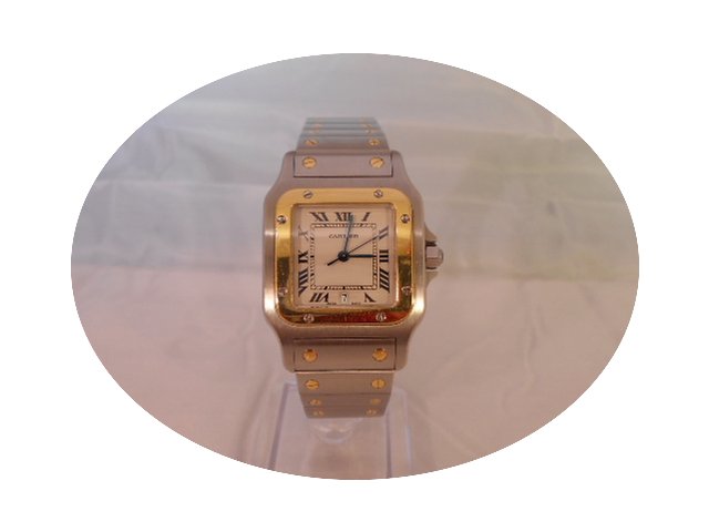 Cartier Santos Galbe Oro/Acero...