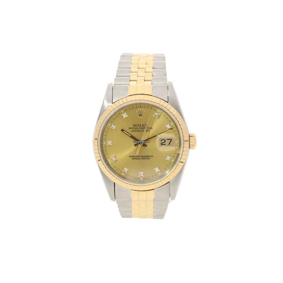 Rolex Datejust 16233 - Champagne Diamond...