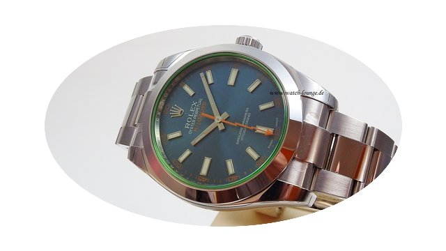 Rolex Milgauss GV neu 116400GV ZB blau b...