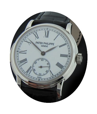 Patek Philippe Platinum Enamel Minute Re...