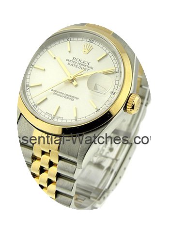 Rolex Used Mens 2 Tone Datejust...