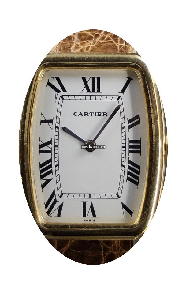 Cartier Tonneau Mécanique Jumbo Or Jaun...
