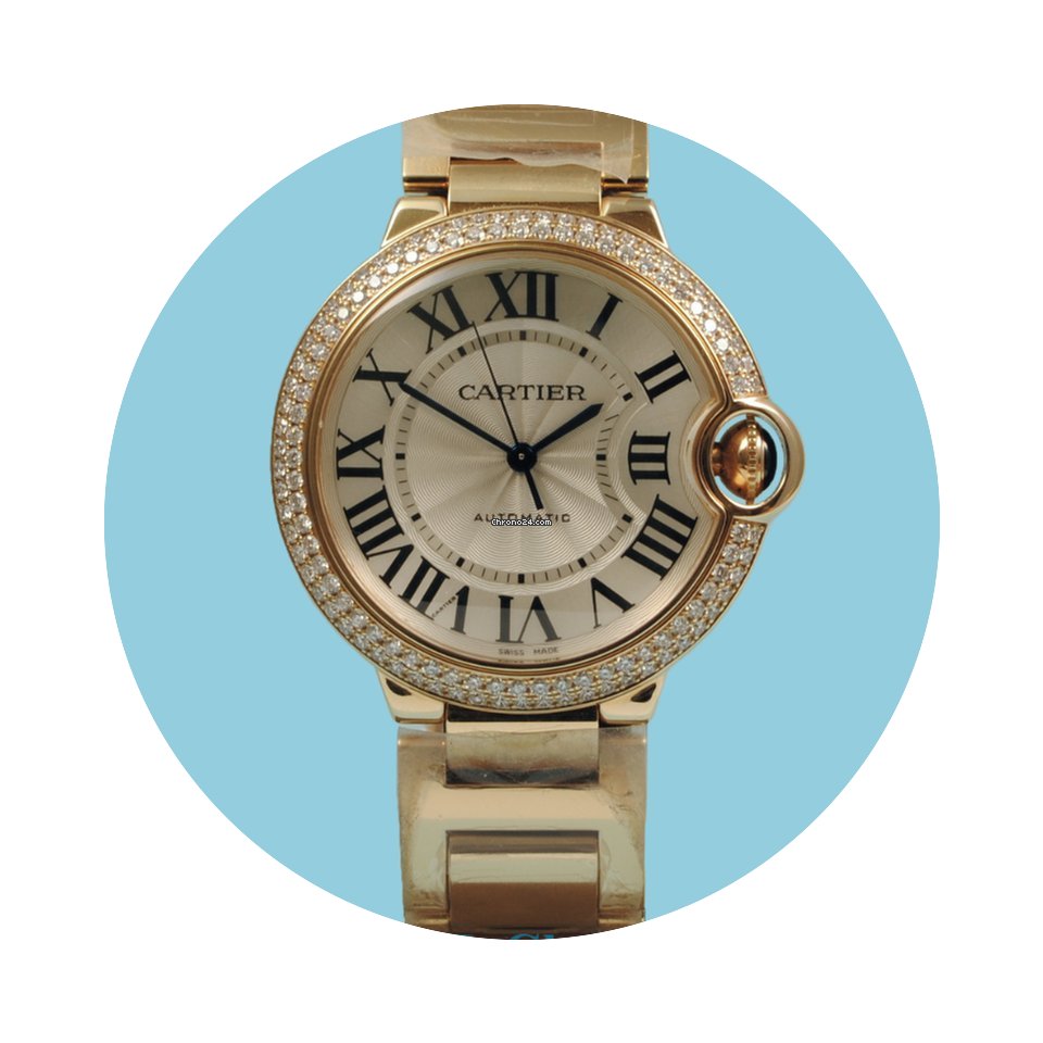 Cartier Ballon Bleu Rotgold Pavé 36 mm...