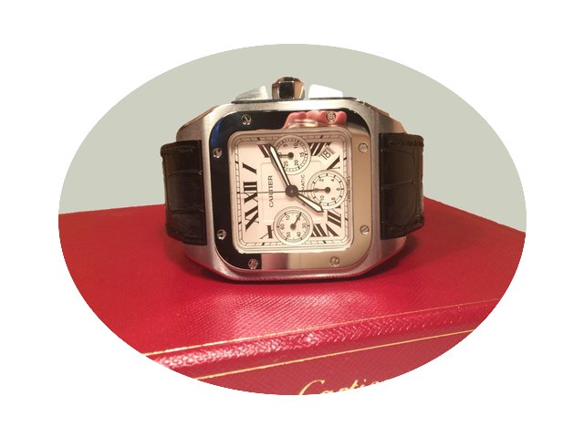 Cartier Santos 100XL Chronograph...
