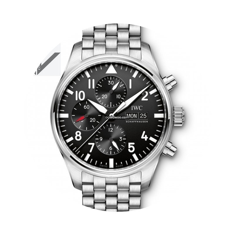 IWC Pilot's Watch Chrono Steel Bracelet ...