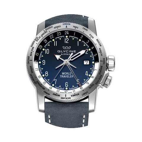 Glycine Airman World Traveler 3939.18LB8...