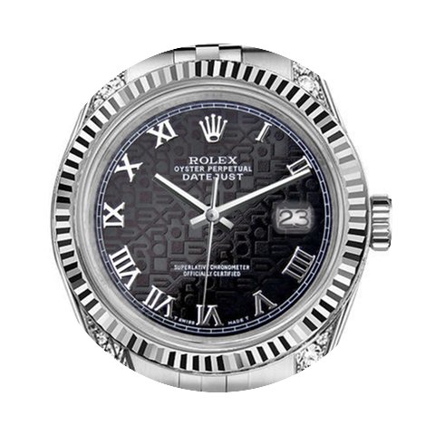 Rolex Men's Rolex 36mm Datejust Black Ju...