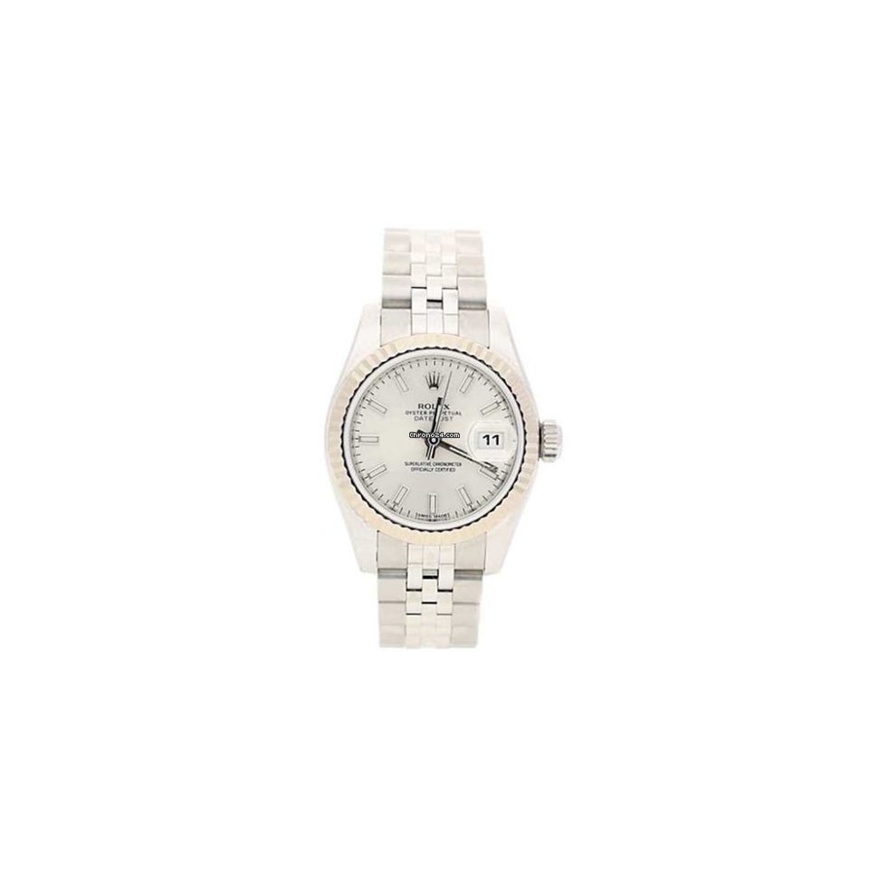 Rolex Datejust 179174 - Silver Baton Dia...