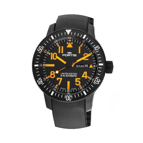 Fortis B-42 Black Mars 500 Day/Date 647....