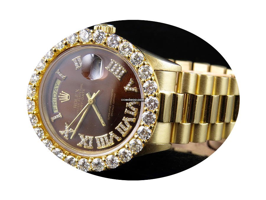 Rolex 18K Mens Yellow Gold Rolex Preside...