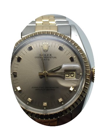 Rolex RARE DATE AUTOMATIC STEEL GOLD BRO...