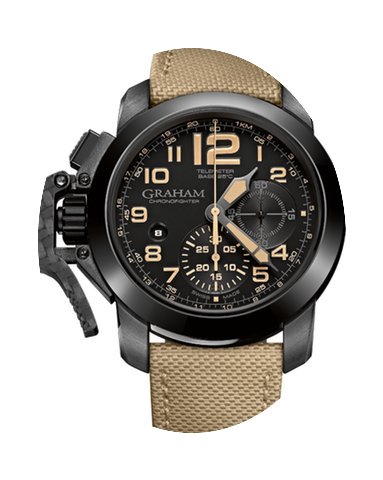 Graham CHRONOFIGHTER OVERSIZE BLACK SAHA...