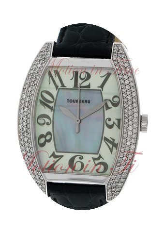 Tourneau Ladies Oval, Mother of Pearl Di...