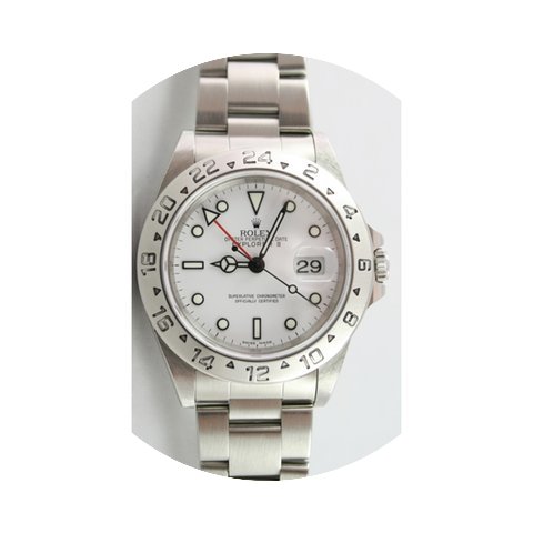 Rolex Explorer II 16570 White Face Perfe...