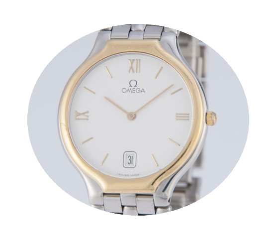 Omega Quartz Two Tone Steel and Gold 196...