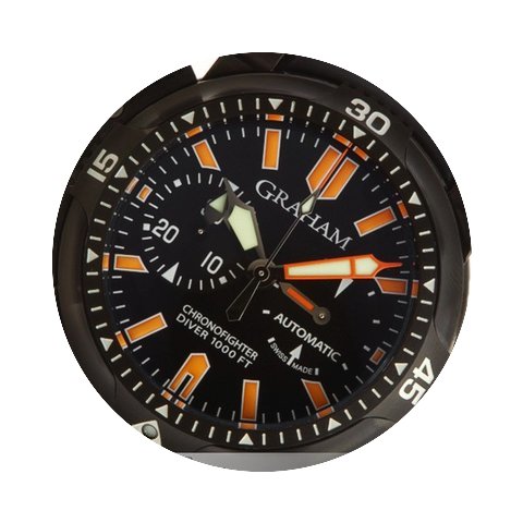 Graham Chronofighter Diver 1000ft Stahl ...