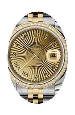 Rolex Datejust 36 116243-GLSRDJ Champagn...