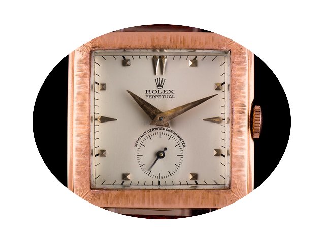 Rolex 18k Rose Gold Perpetual Cream Dial...