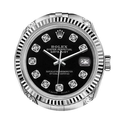 Rolex Ladies Rolex 31mm Datejust Black C...