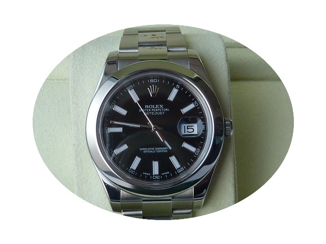Rolex 116300 Date Just II BLACK Dial no ...