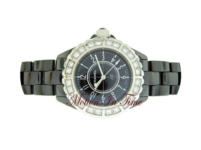Chanel J-12 BLACK CERAMIC 33mm LARGE 1-R...