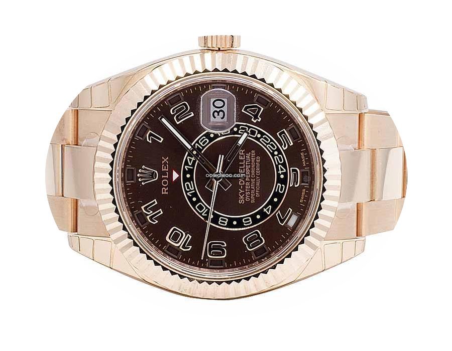 Rolex Mens 18K Ever Rose Gold 326935 Rol...
