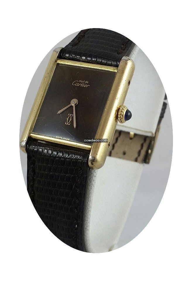Cartier Must De Sterling Silver Tank 925...
