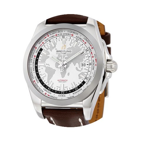 Breitling Galactic Unitime White Dial Da...