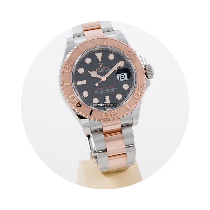 Rolex Yachtmaster BLACK DIAL Rolesor Eve...