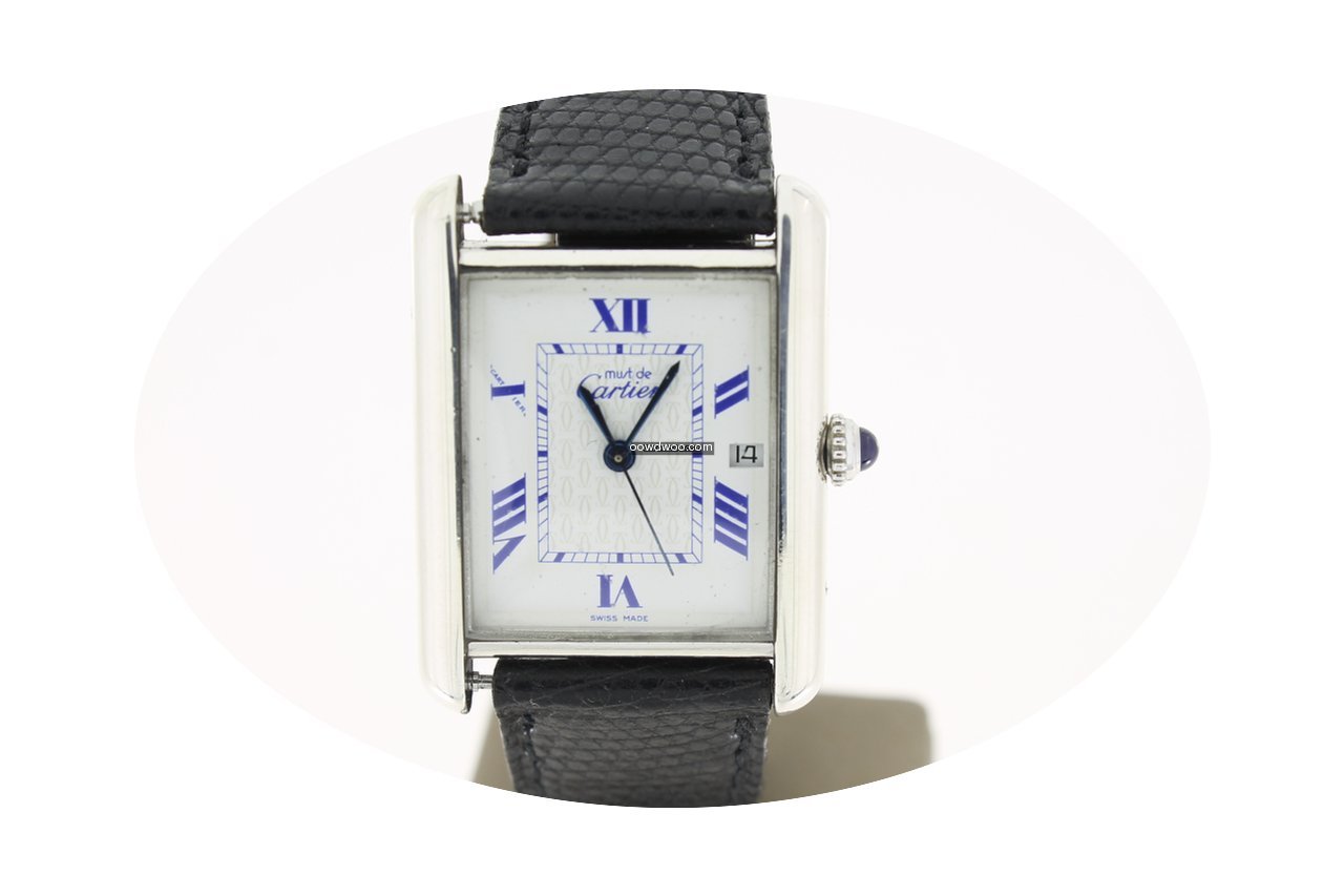 Cartier Must Silver White With BlueRoman...