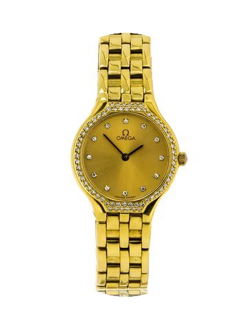 Omega Vintage 18ct Yellow Gold Omega Dia...