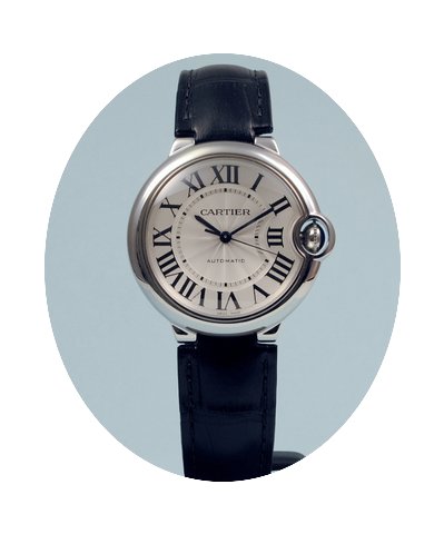 Cartier Ballon Bleu 36 mm Automatik Lede...