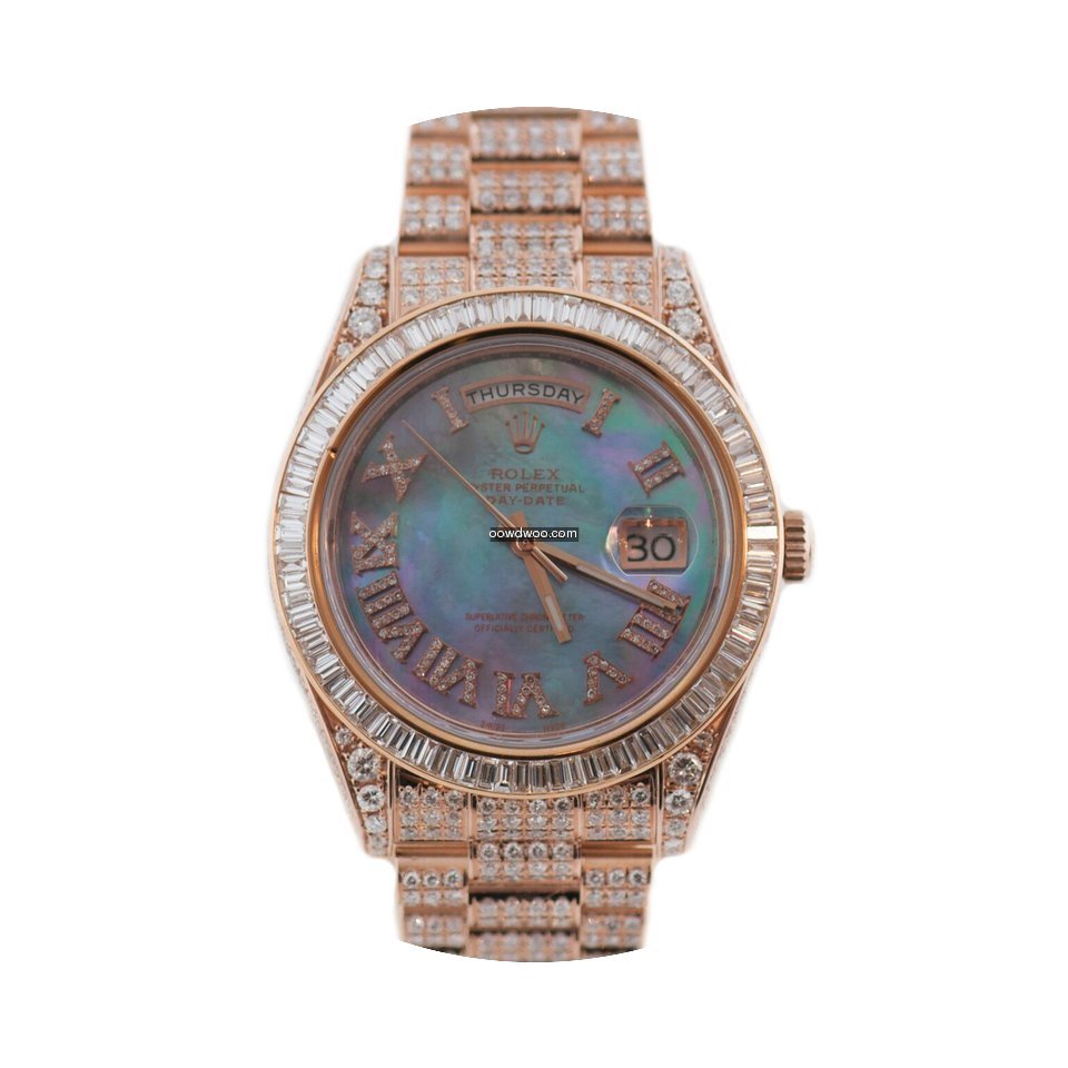 Rolex Daydate Custom Rose Gold...