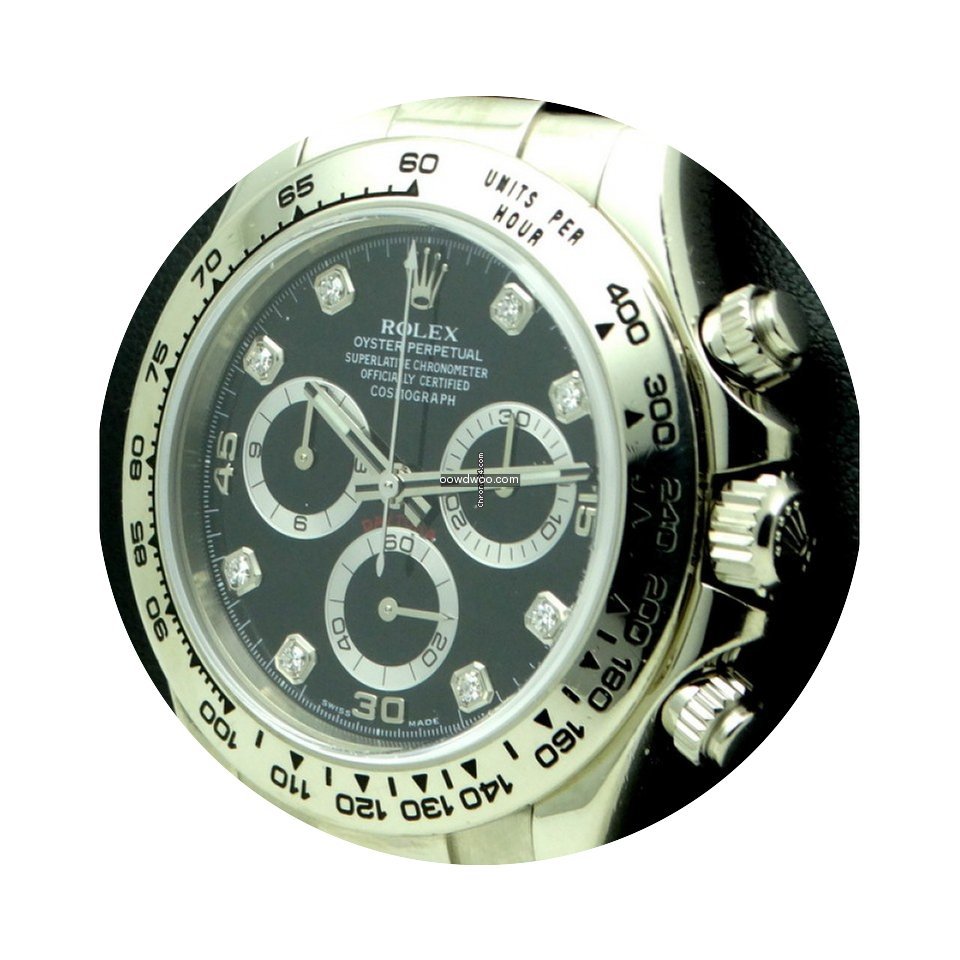 Rolex | Daytona 18 KT white Gold, Diamon...