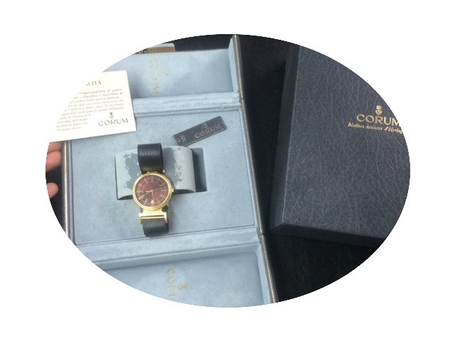 Corum quarzo quartz vintage 34 mm Gold o...