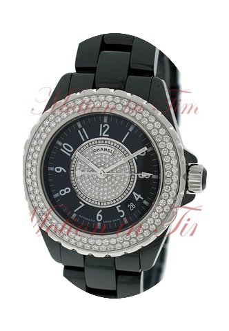 Chanel J12 38mm Automatic, Black Diamond...