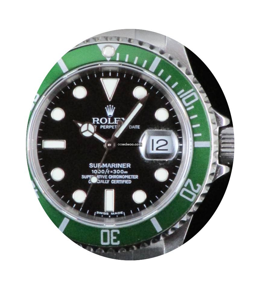 Rolex Submariner 16610 LV Green Bezel St...