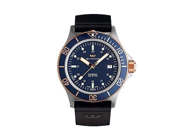 Glycine Combat Sub 2-Tone Blue Dial...