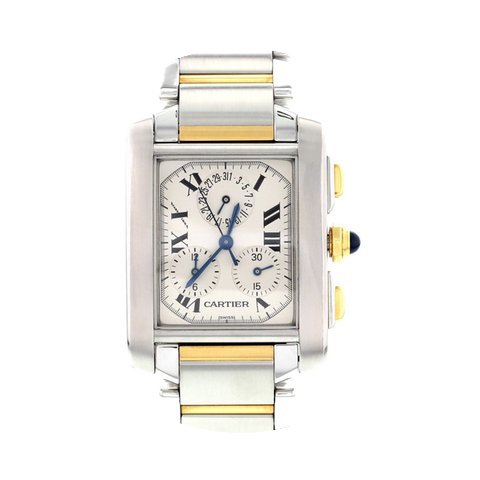Cartier Tank Francaise Chronoflex Stainl...