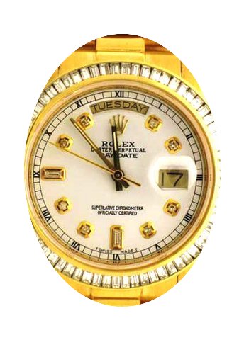 Rolex Mens President Watch With Pearl Wh...