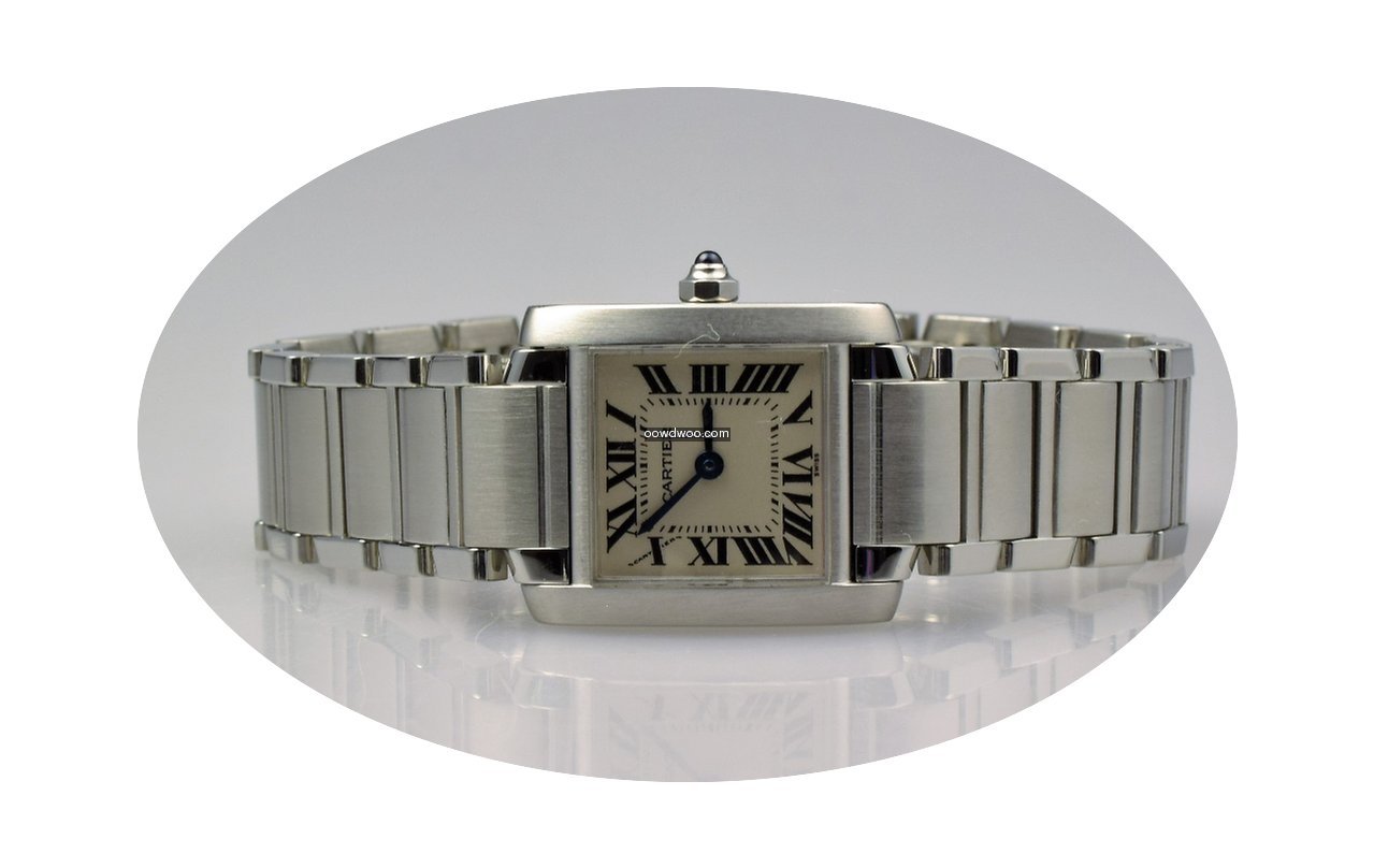 Cartier Lady Tank Francaise Stahl top Zu...