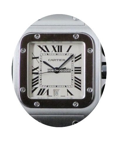 Cartier Santos Galbée 1564 Steel Quartz...